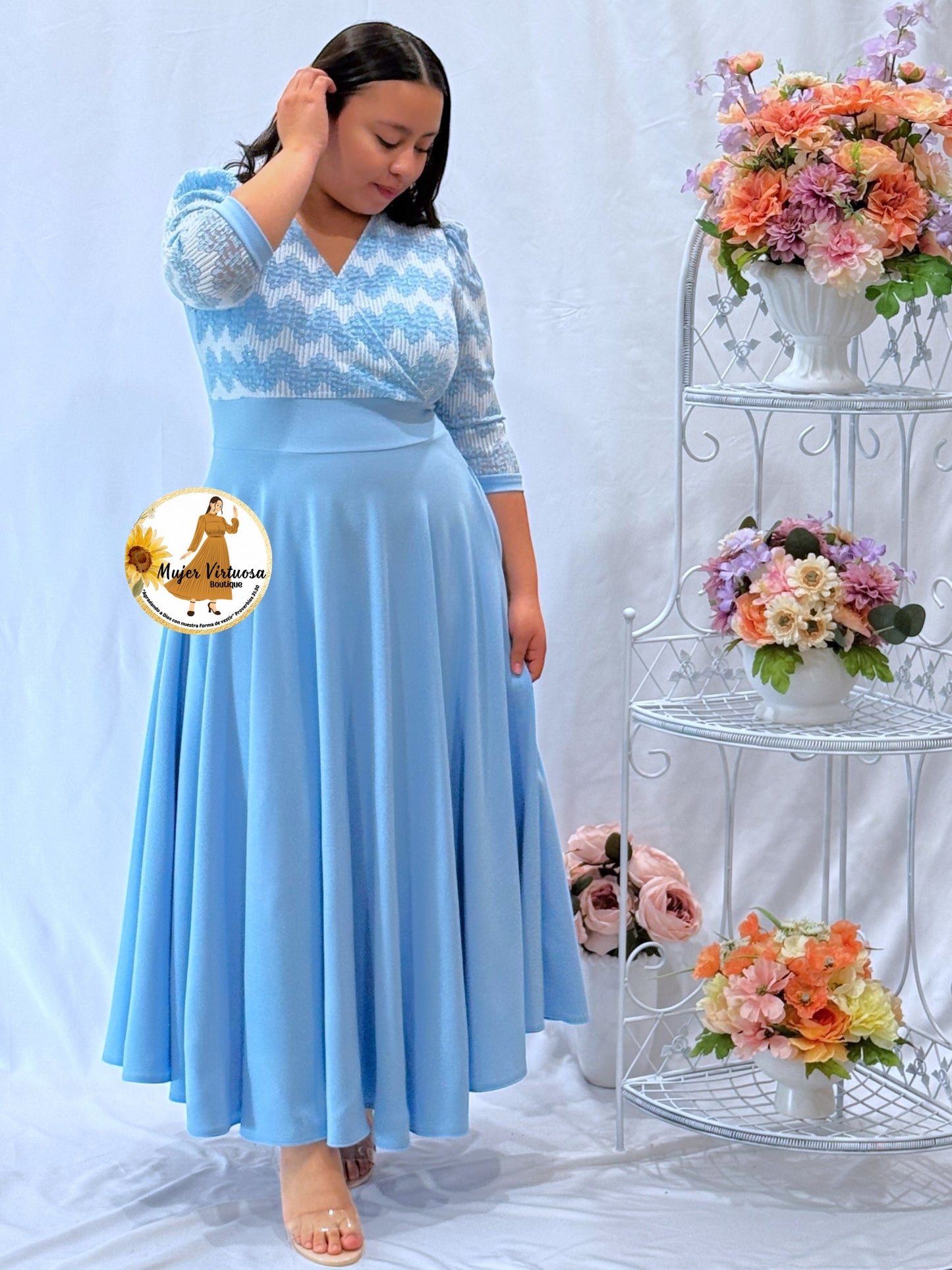 Débora Sky Blue Dress