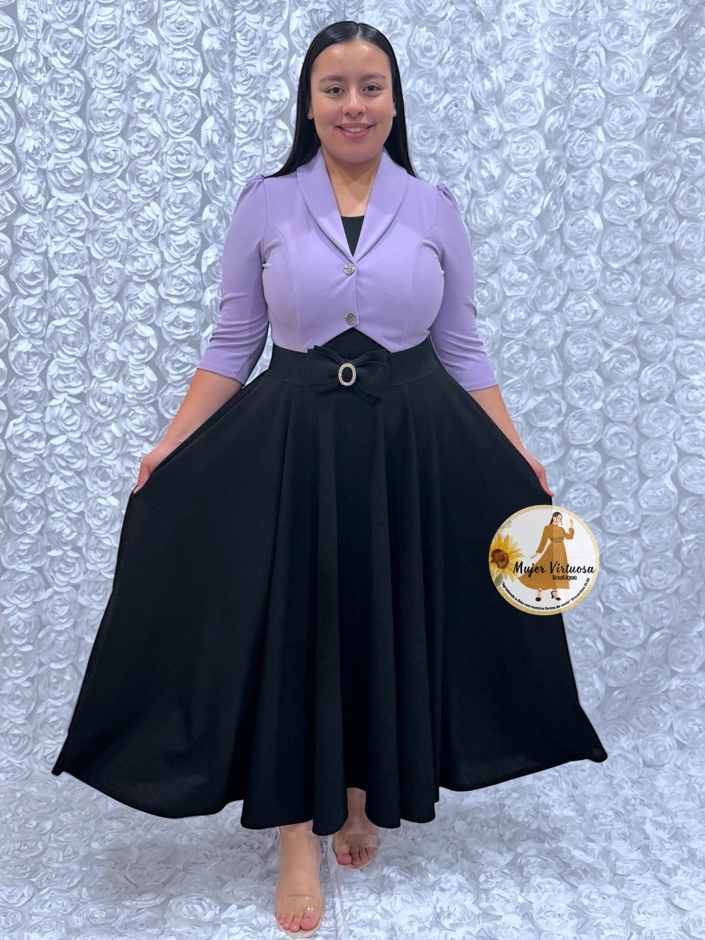 Mily Lila & Black Dress
