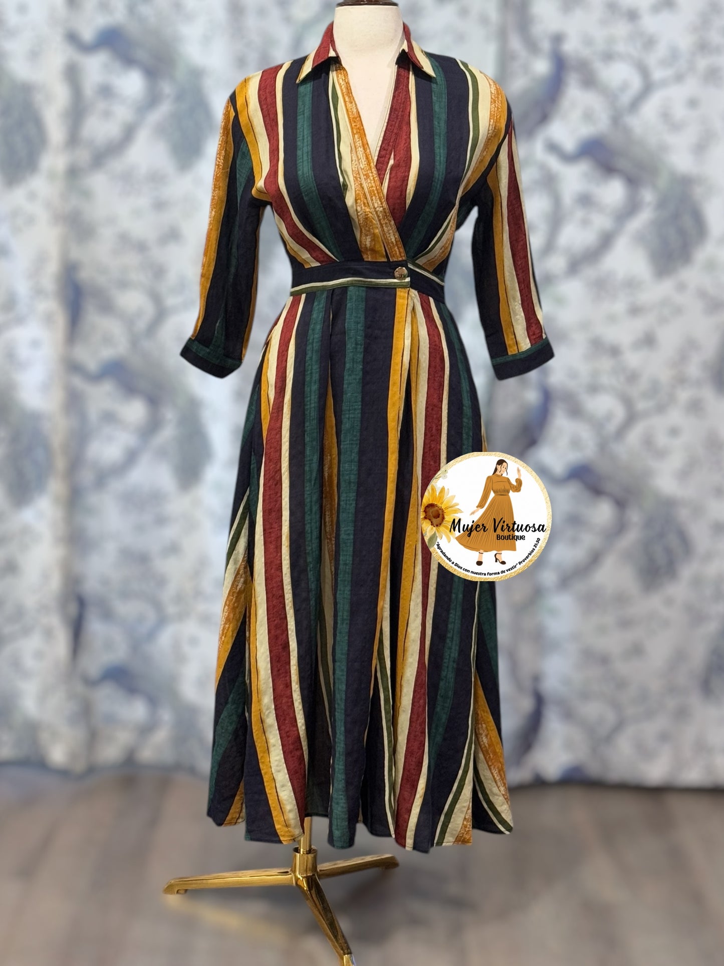 Striped Five Color Dress