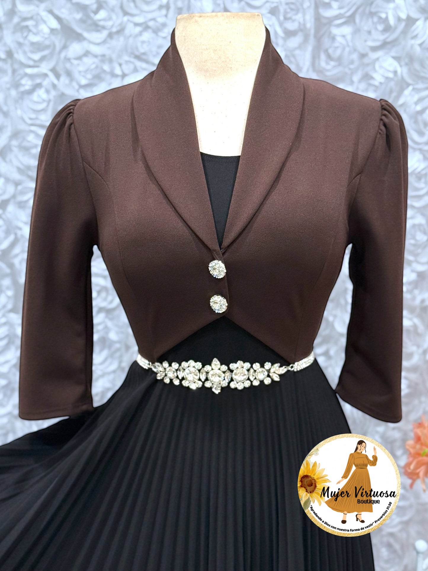 Emely Brown & Black Dress