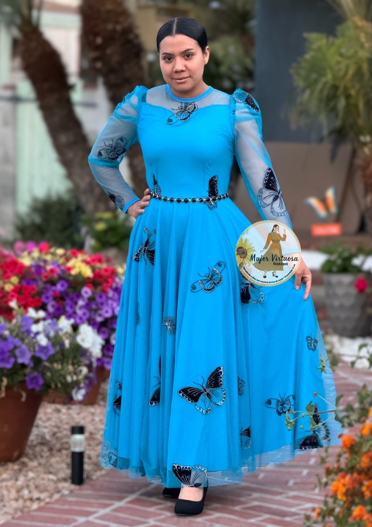 Ophelia Aqua Butterflies 🦋 Dress