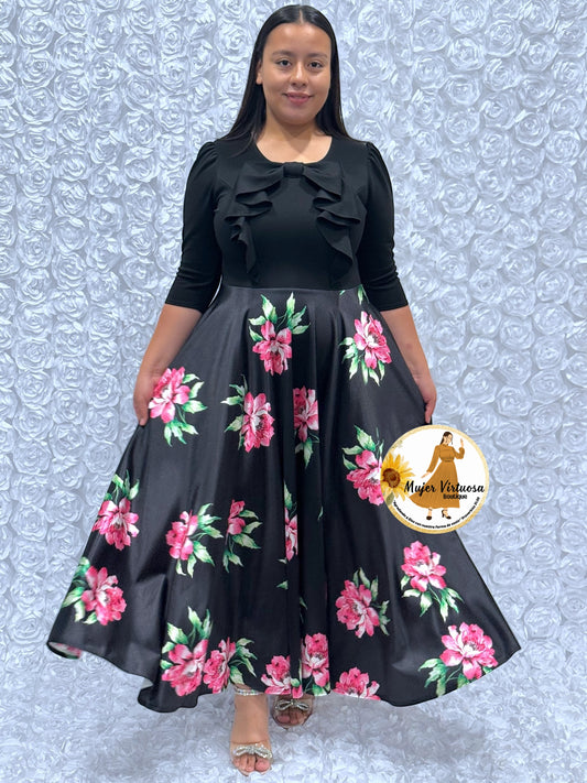 Alexa Black Coquette Dress