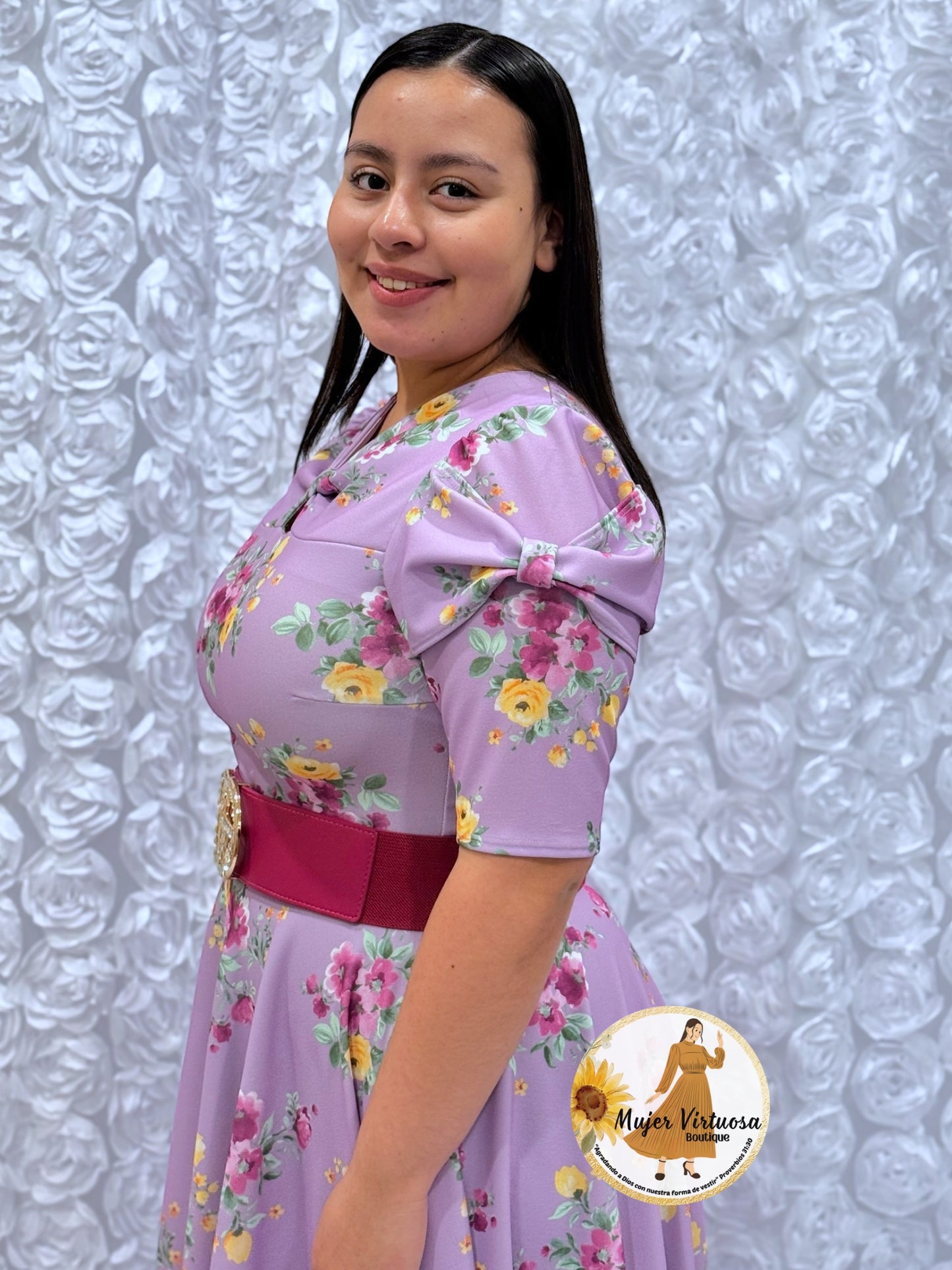 Bianca Lilac Floral Dress