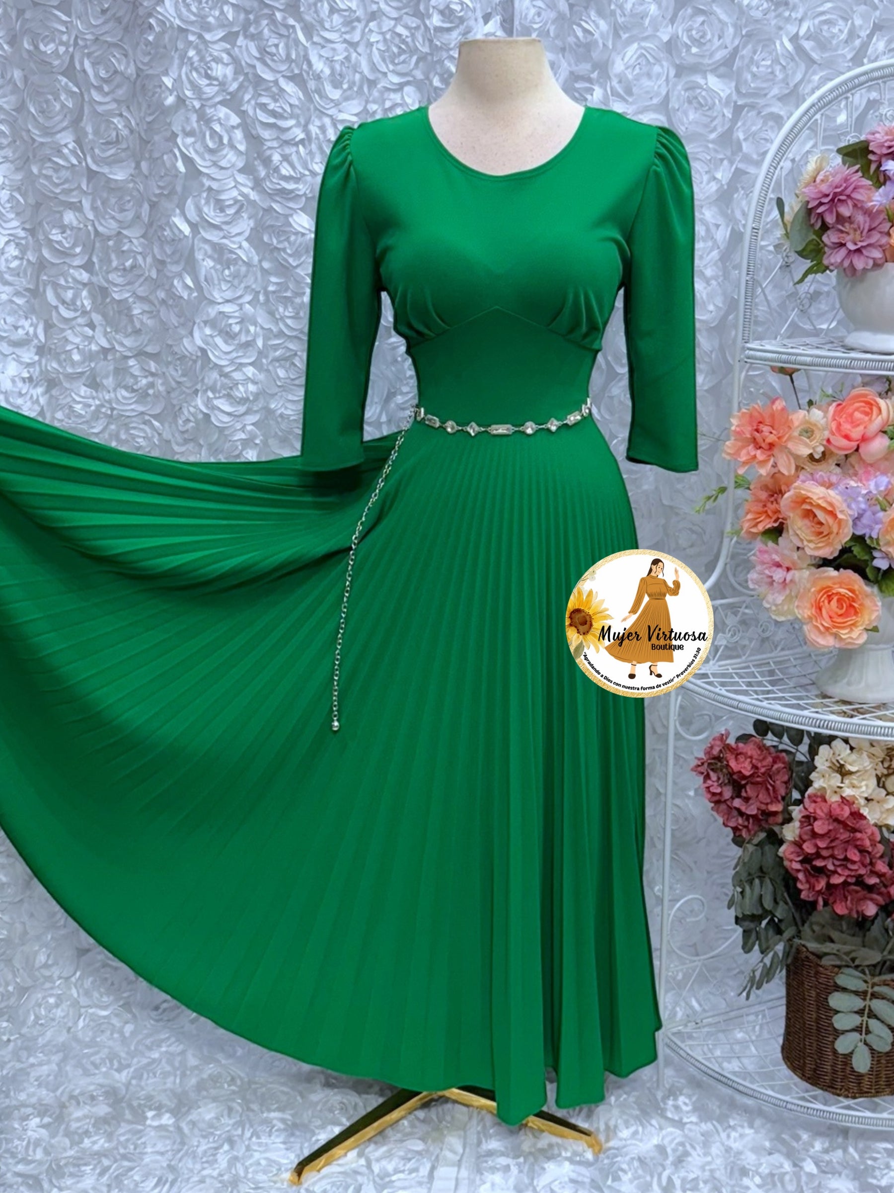 Cristel Kelly Green Dress XLarge