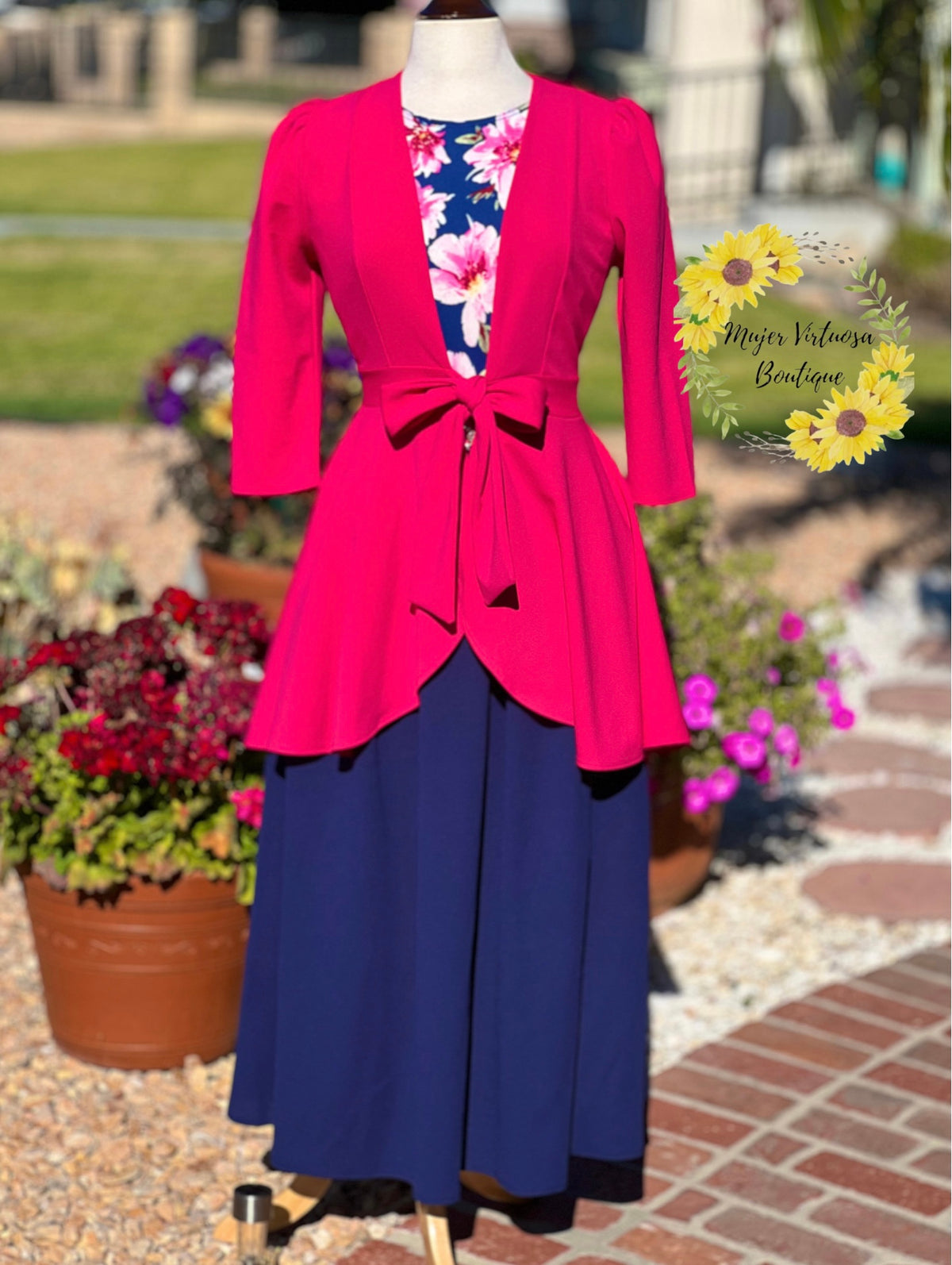 Fucsia Long Blazer