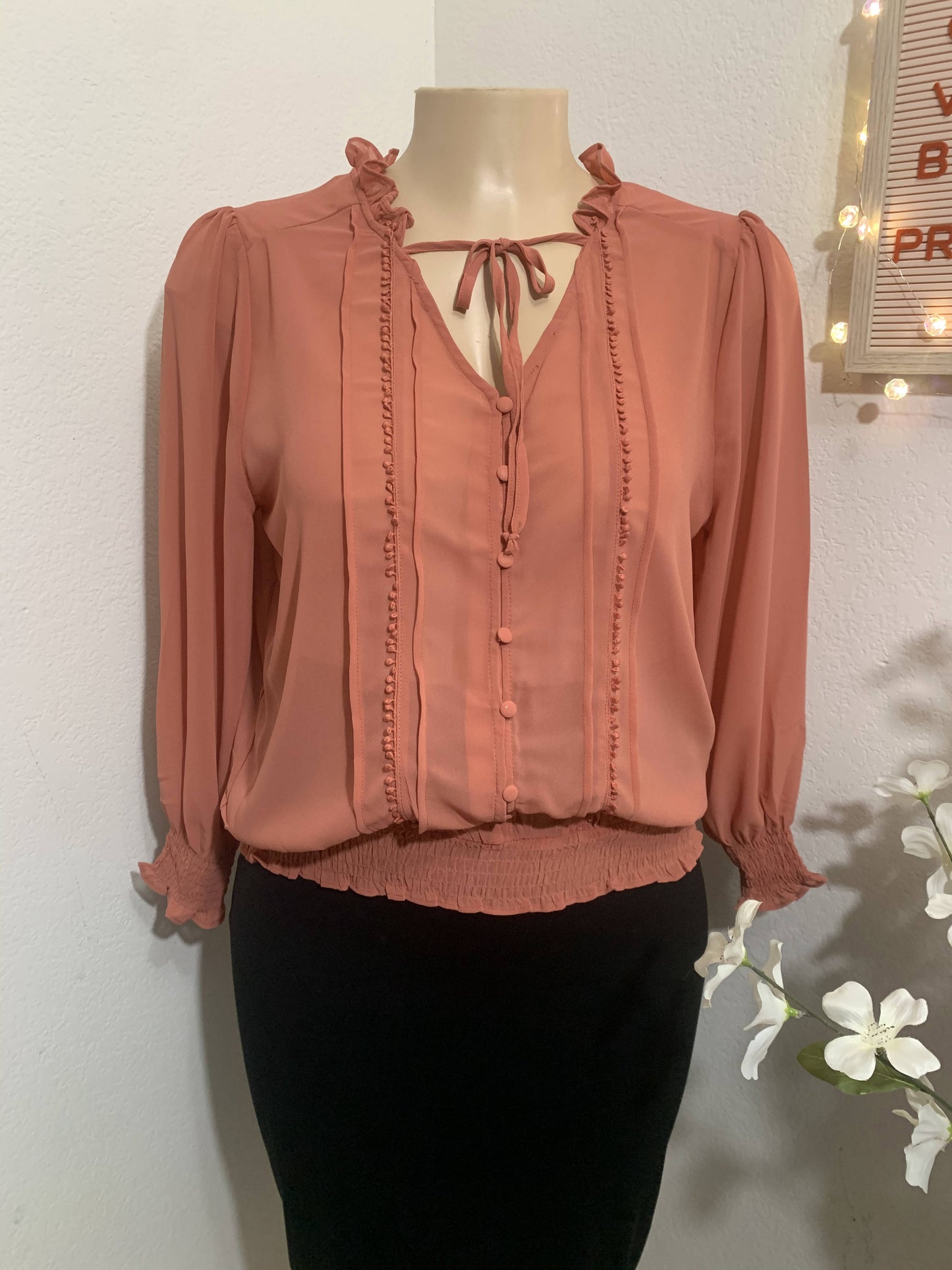 Aqua Long Sleeve Top