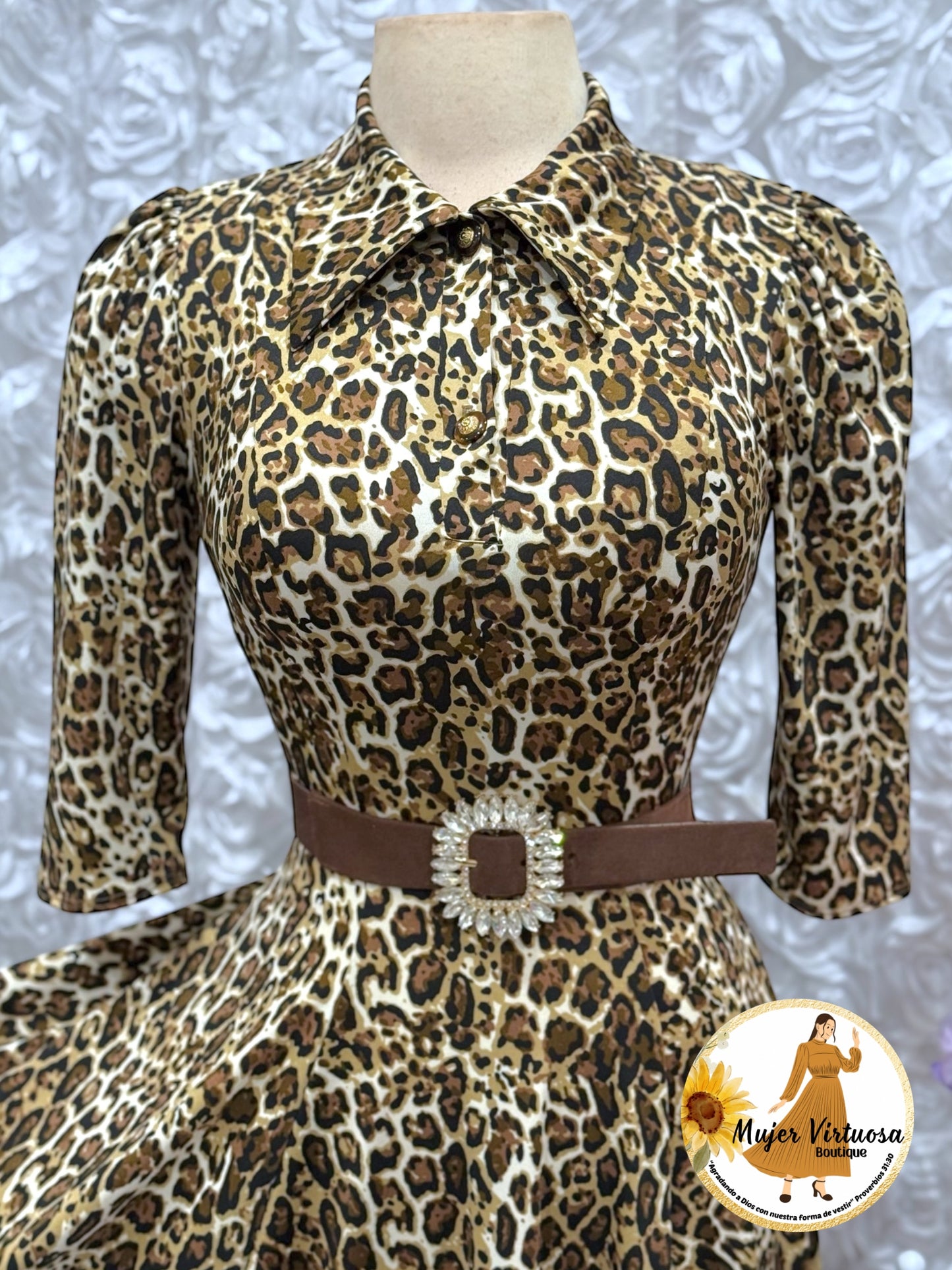 Minerva Cheetah Print Dress