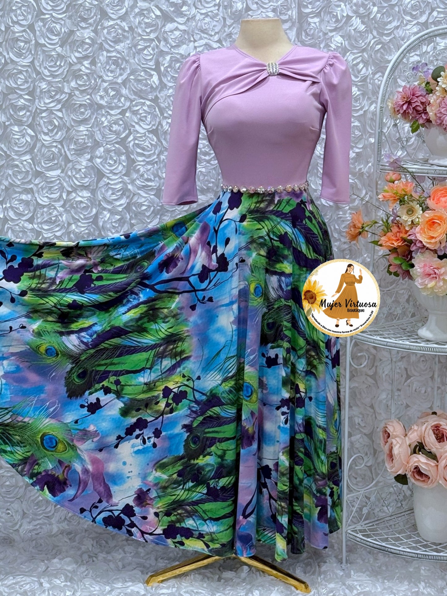 Rosalie Lilac Floral Dress