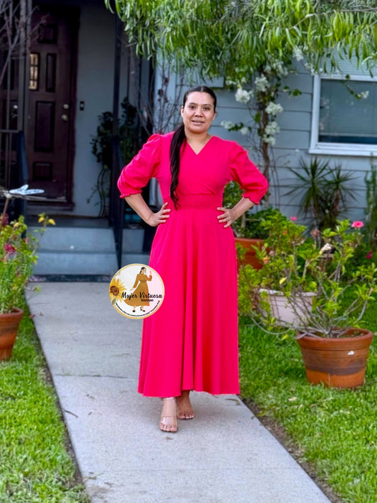 Julisa Coral Boho Dress