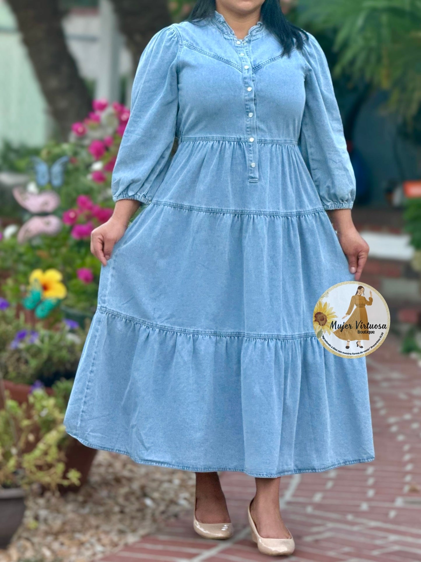 Light Blue Denim Dress