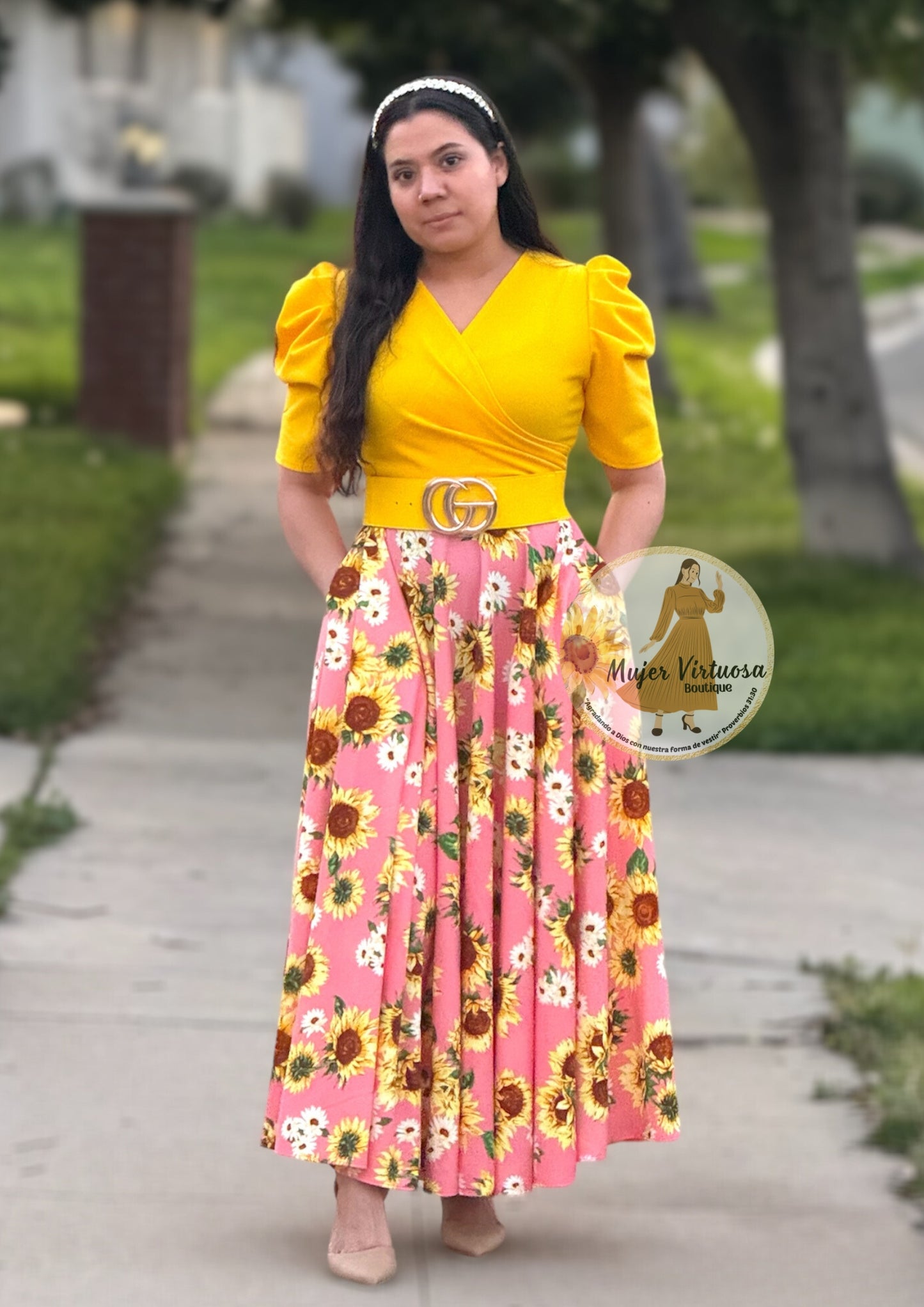Pink Sunflower 🌻 Dress “Susan”