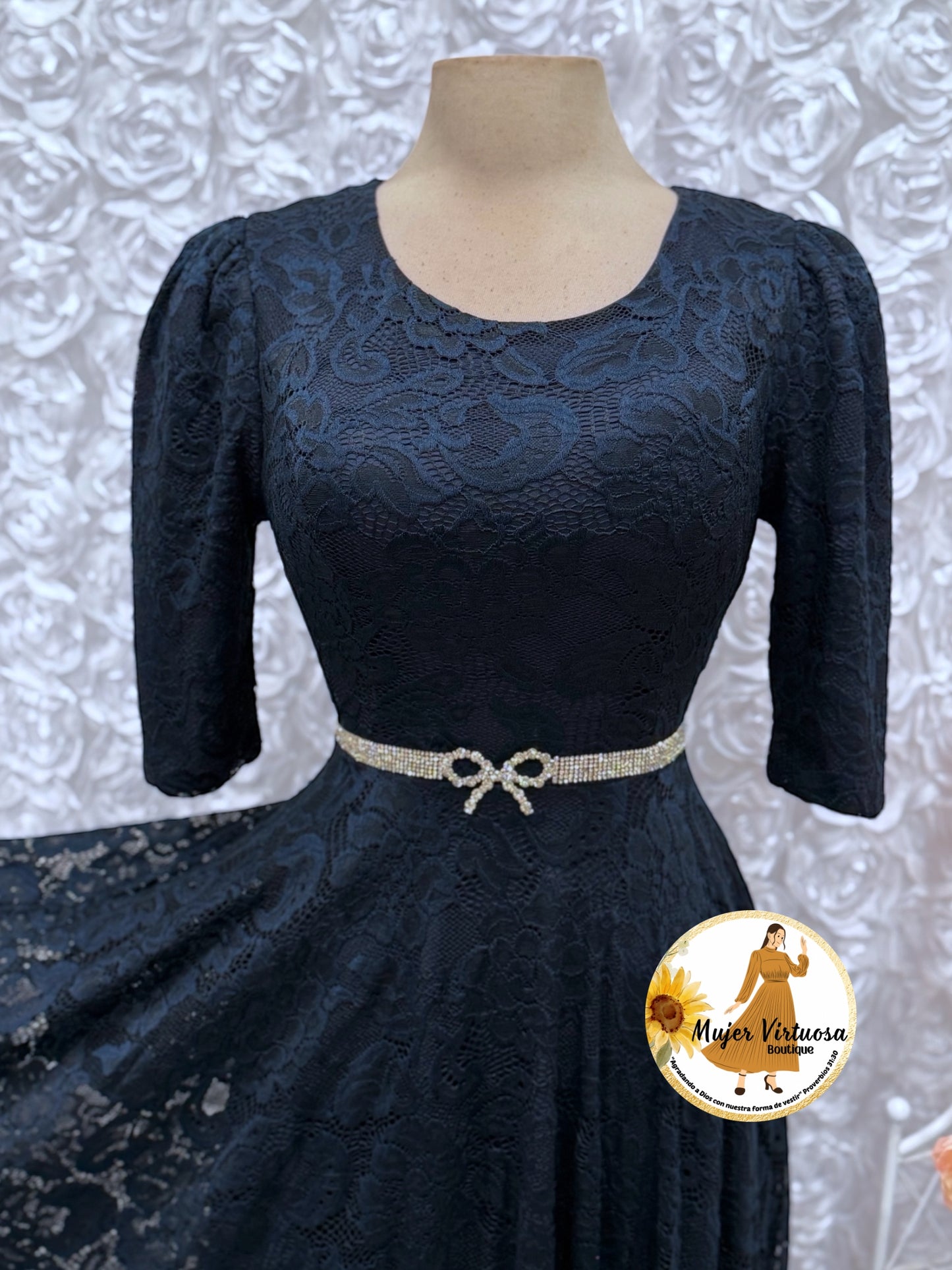 Camila Navy Lace Dress