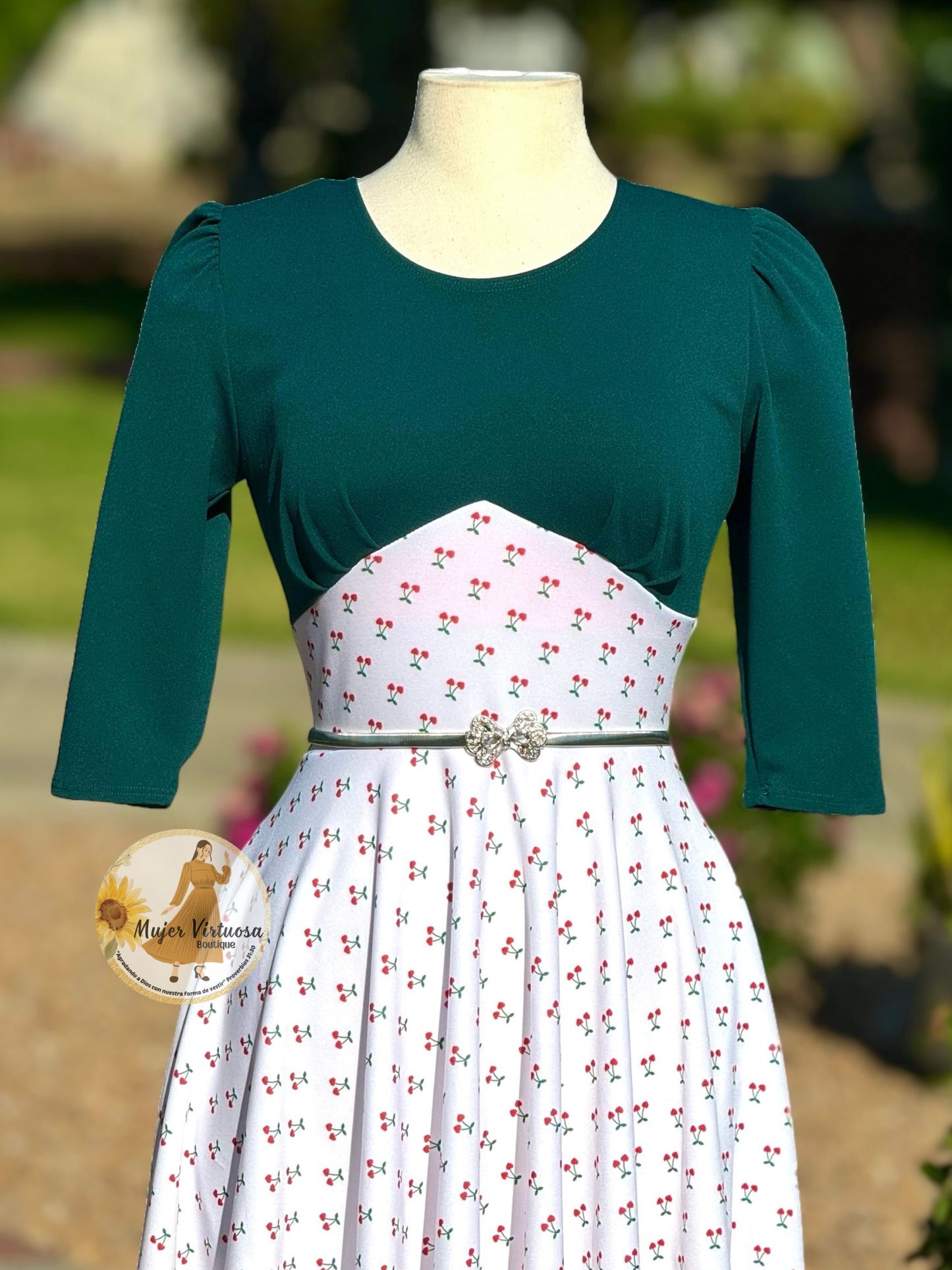 Ivonne Green Cherries 🍒 Dress