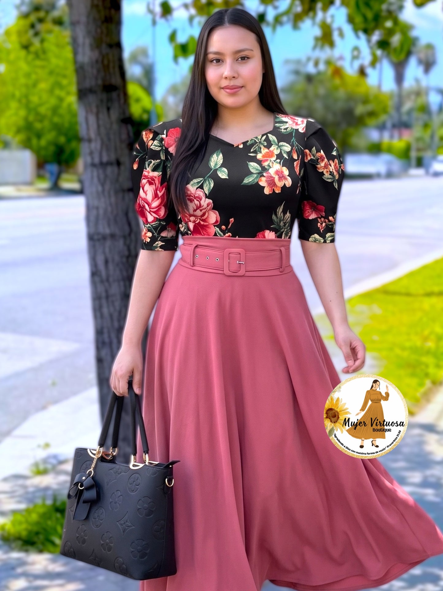 Black Roses Top
