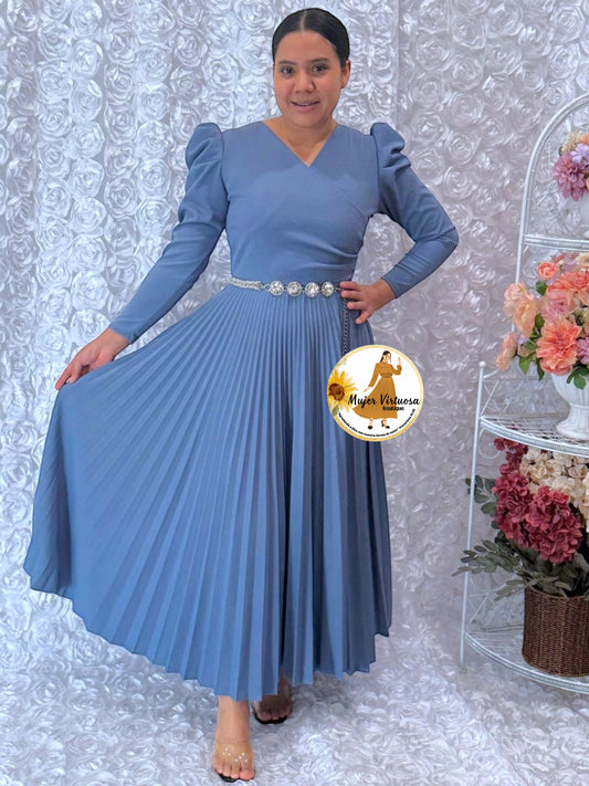 Yvette Denim Blue Dress