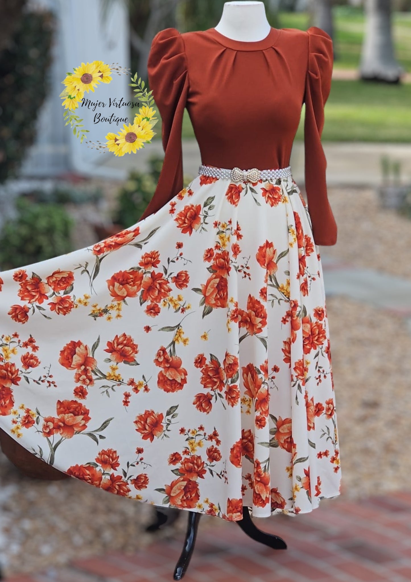 Eloisa “Fall Season” Floral Dress