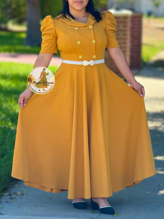 Dorothy Mustard Vintage Dress