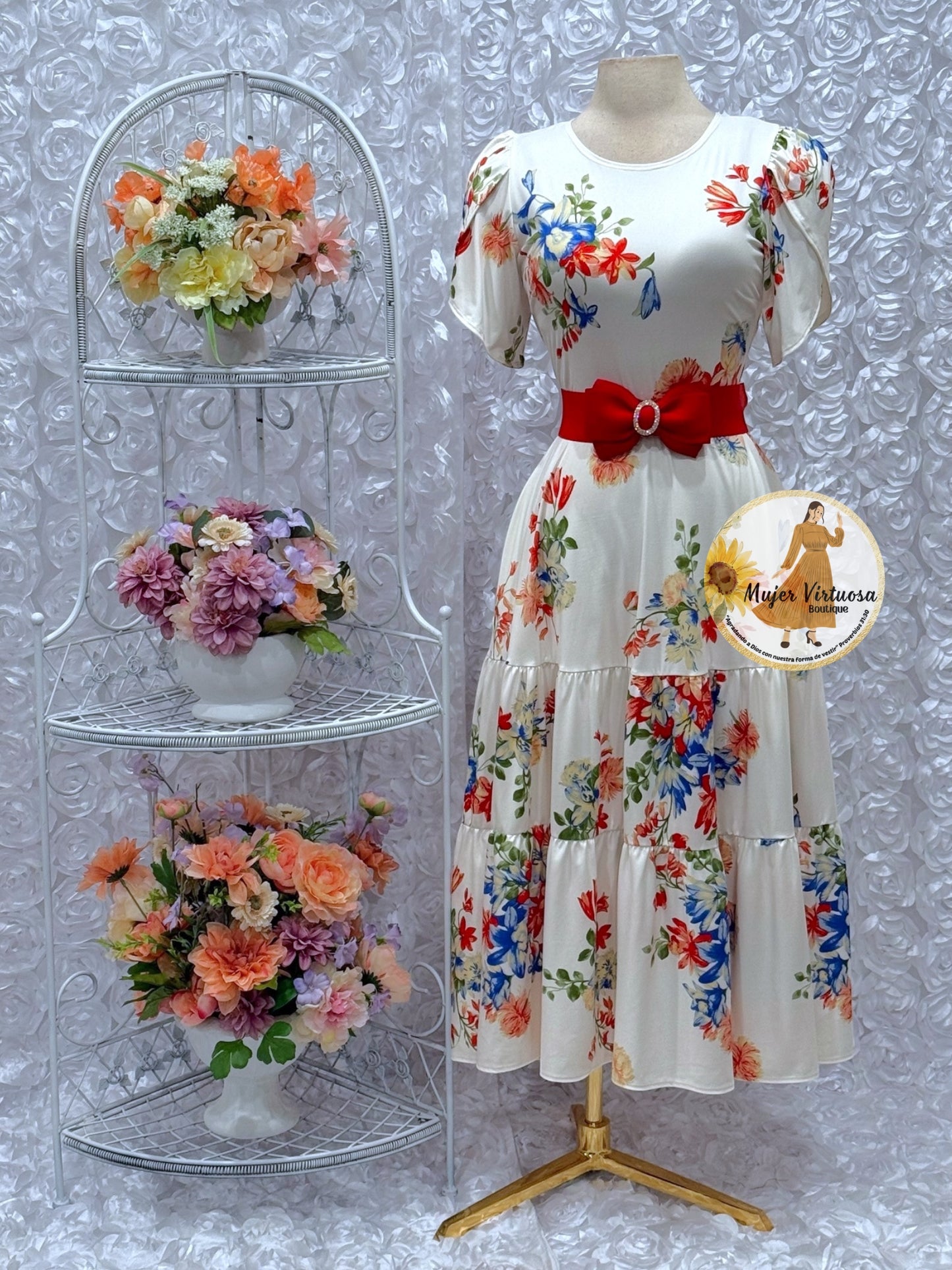 Abigail White Floral Dress