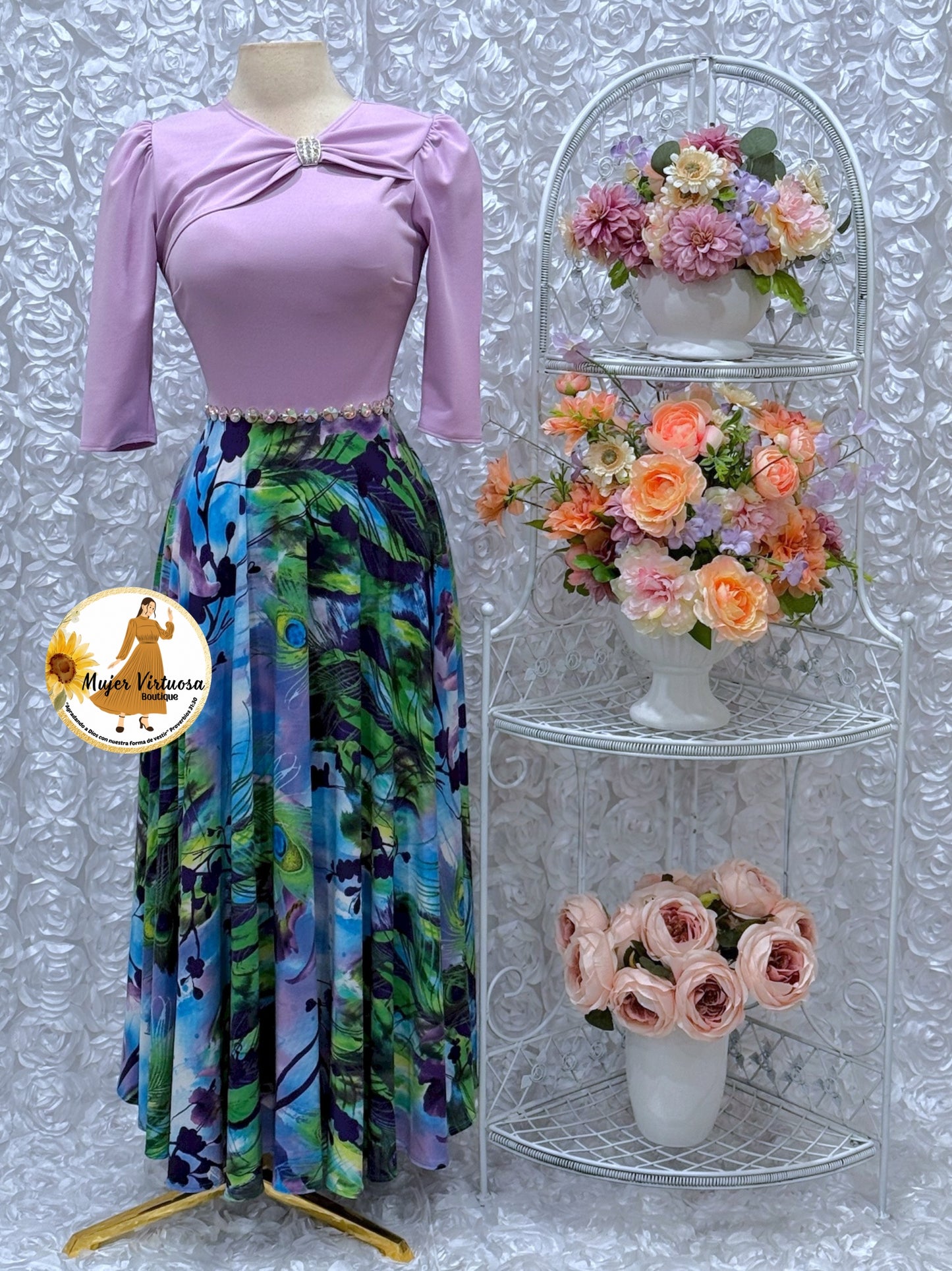 Rosalie Lilac Floral Dress