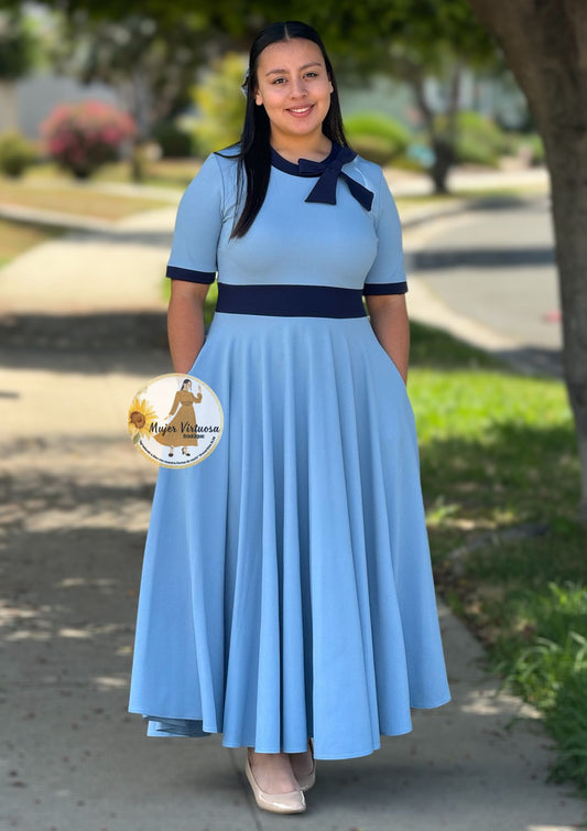 Genesis Sky Blue Vintage Dress