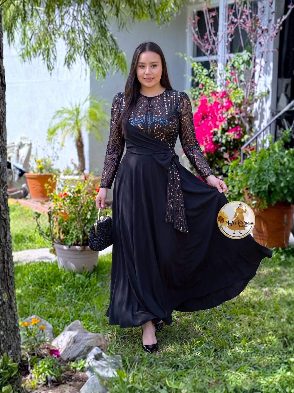 Damaris Black Dress