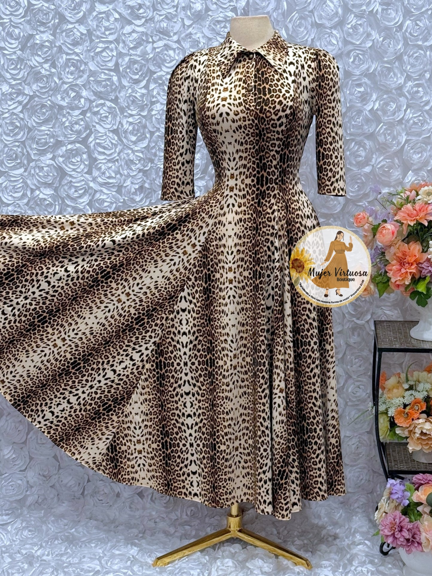 Minerva Animal Print Dress