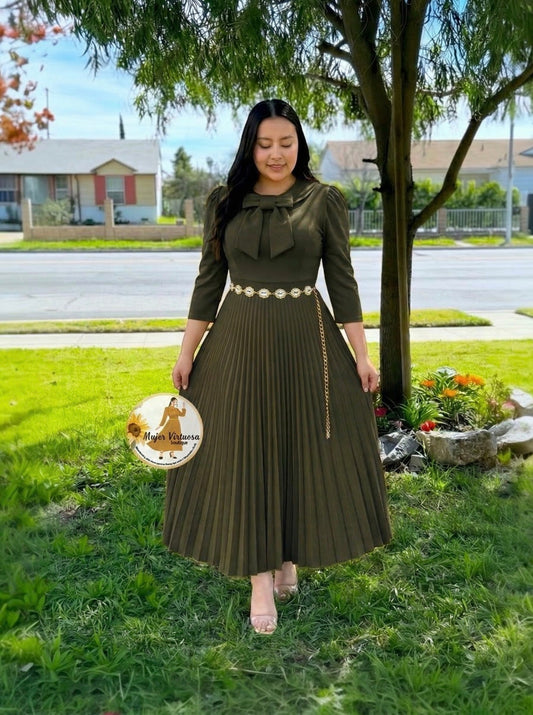 Agatha Olive Sailor Dress
