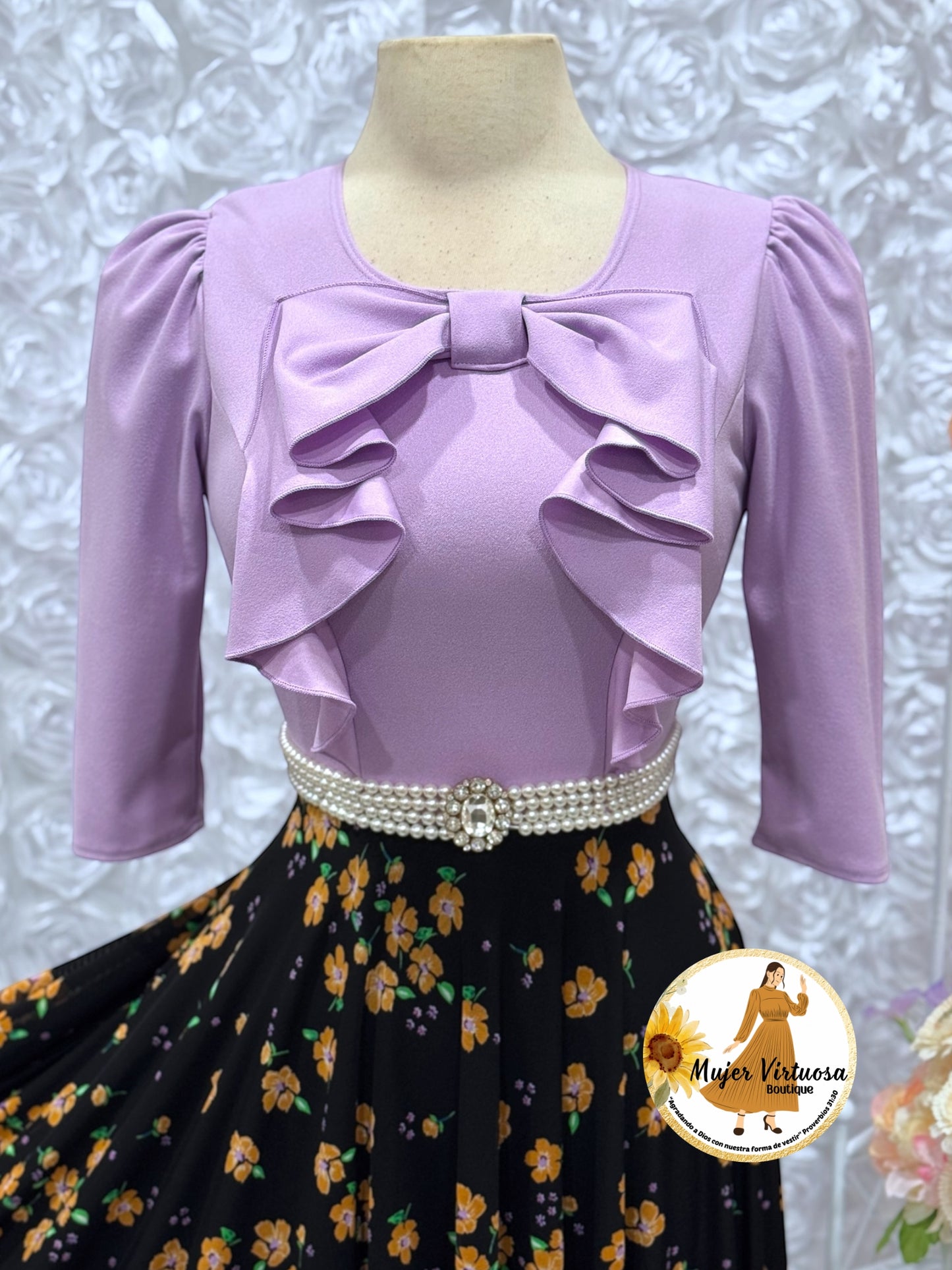 Alexa Lilac Coquette Dress