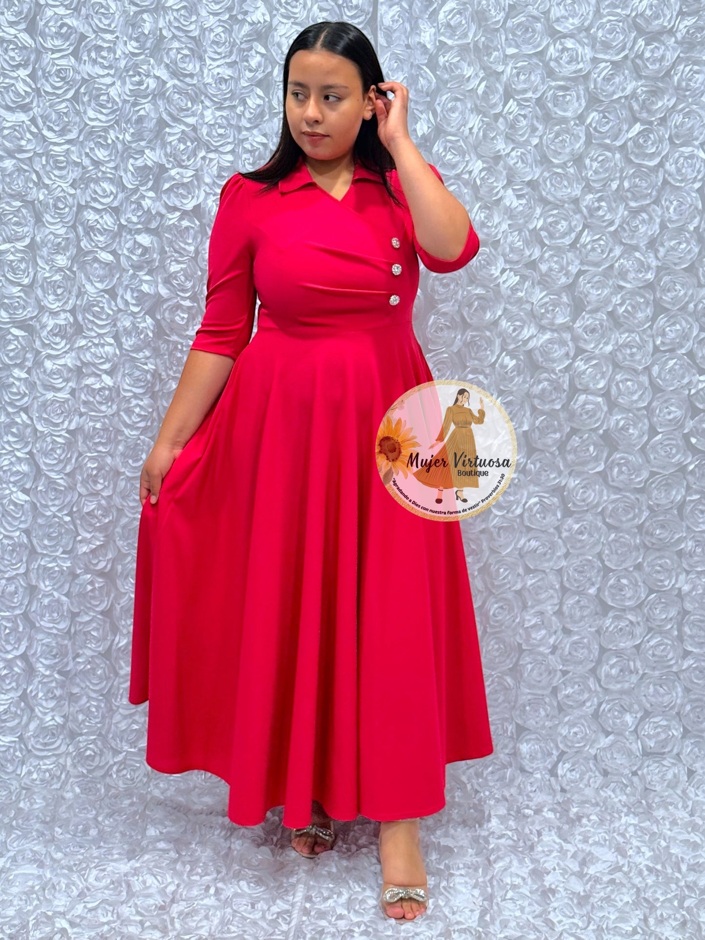 Priscila Fucsia Dress