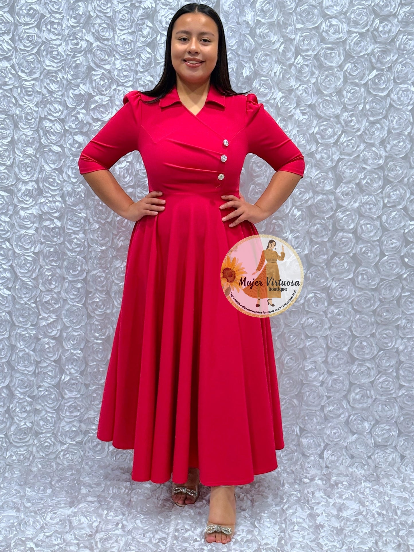 Priscila Fucsia Dress