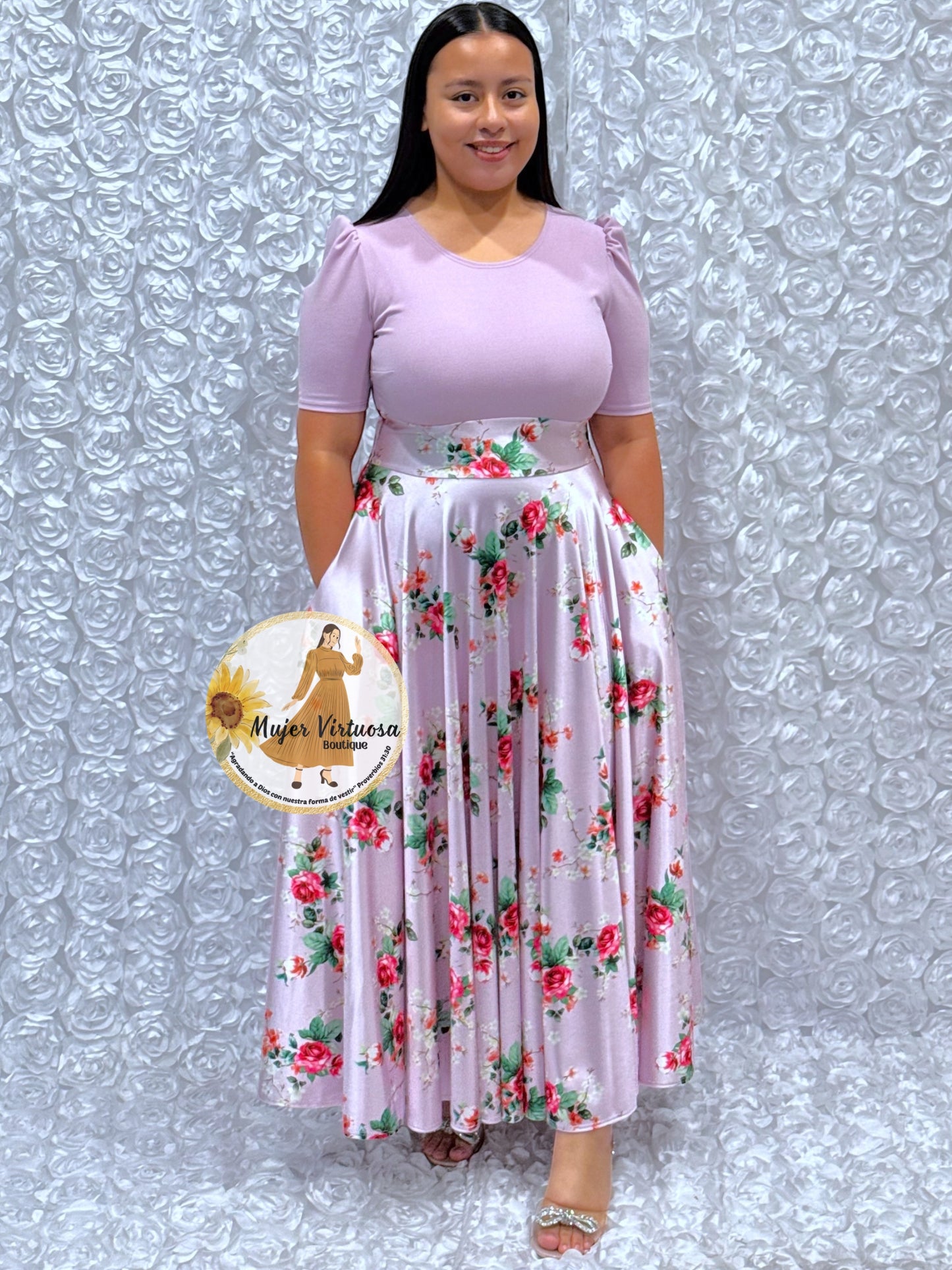 Eliana Lilac Floral Dress
