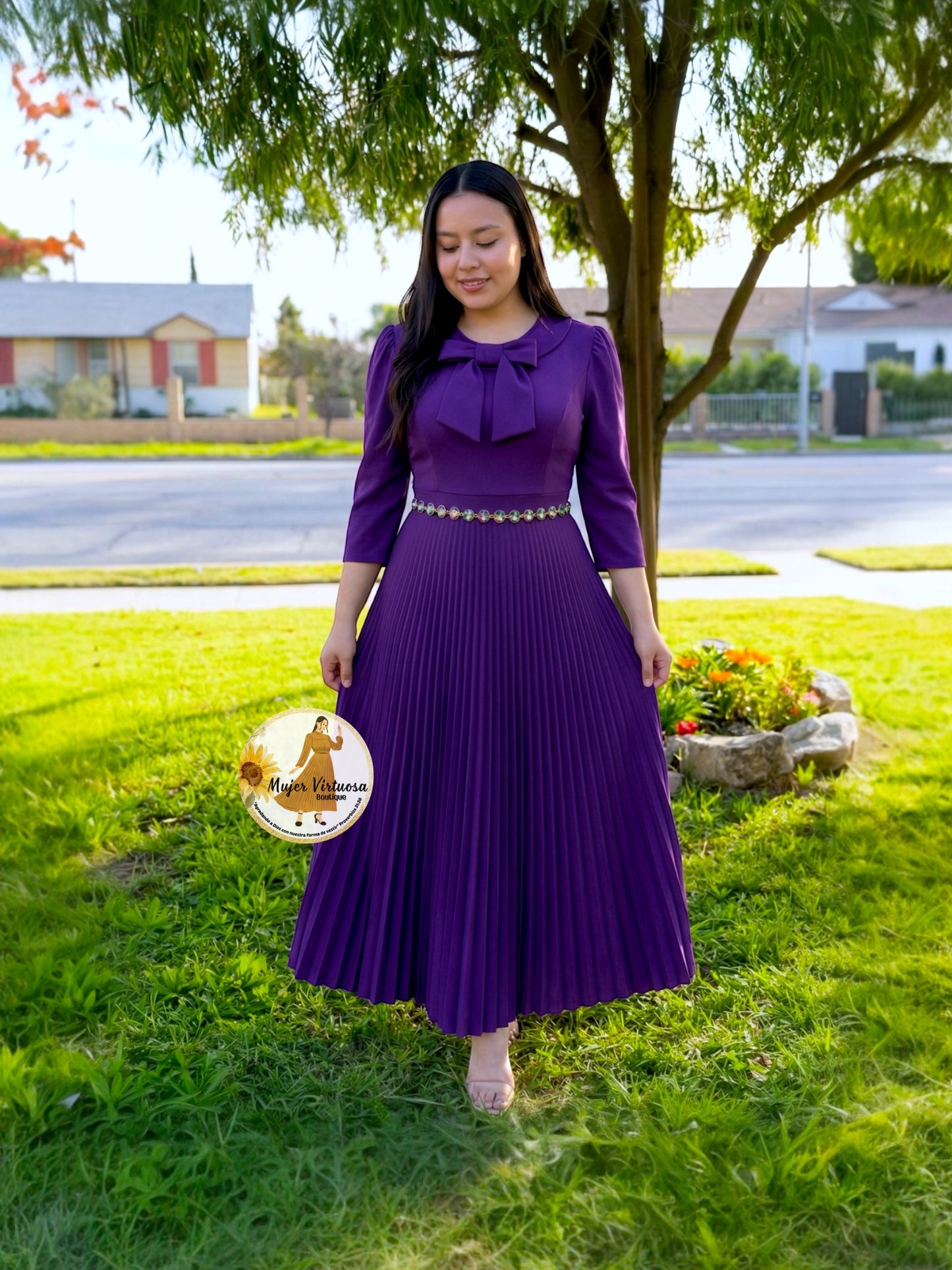 Agatha Violet Sailor Dress