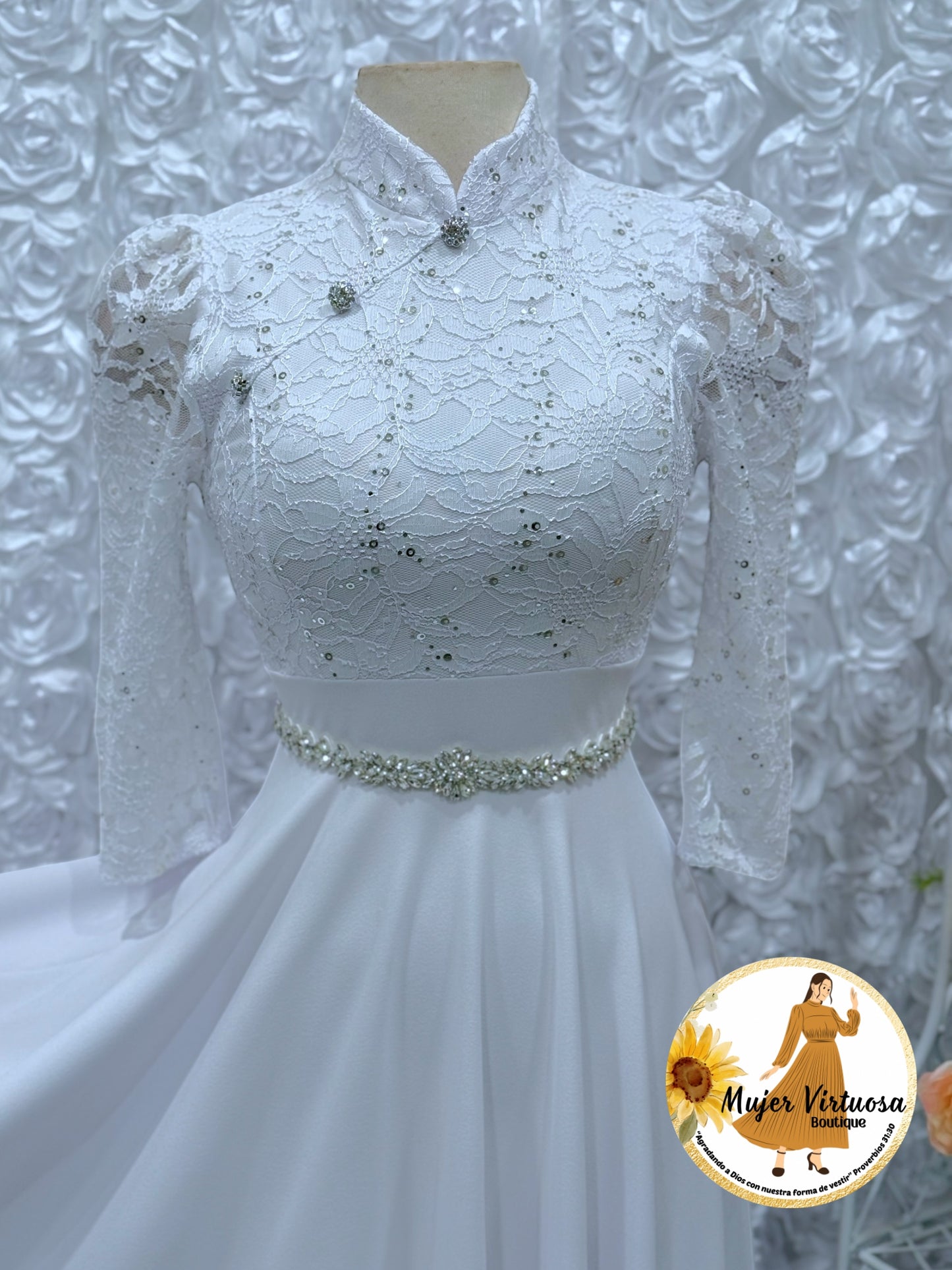 Ivana White Lace Dress