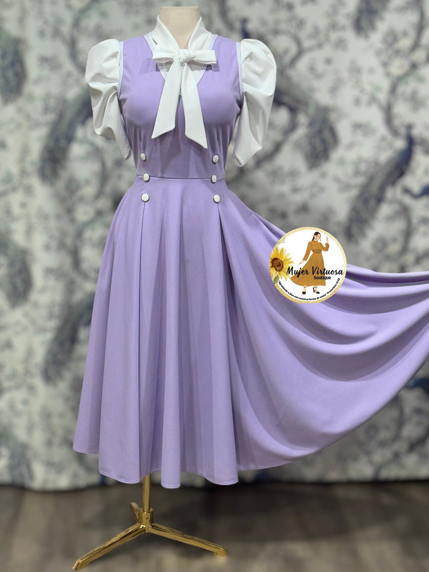 Elena Lilac Overall con Paletones