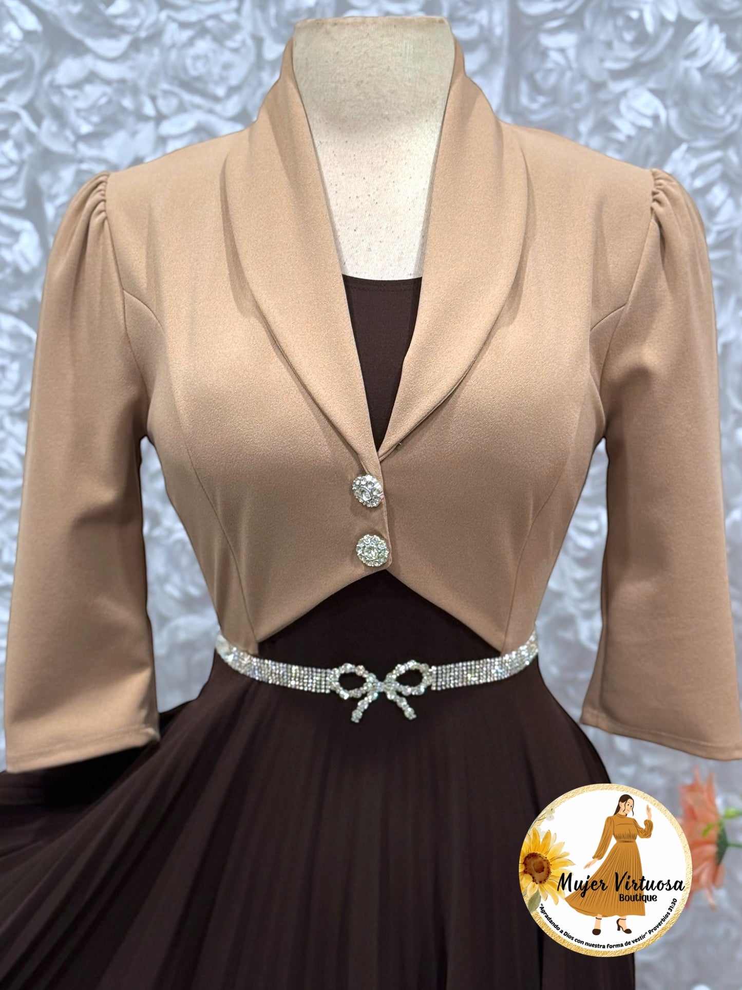 Emely Mocha & Brown Dress