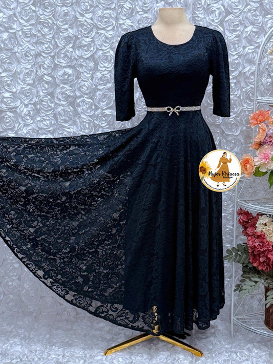 Camila Navy Lace Dress