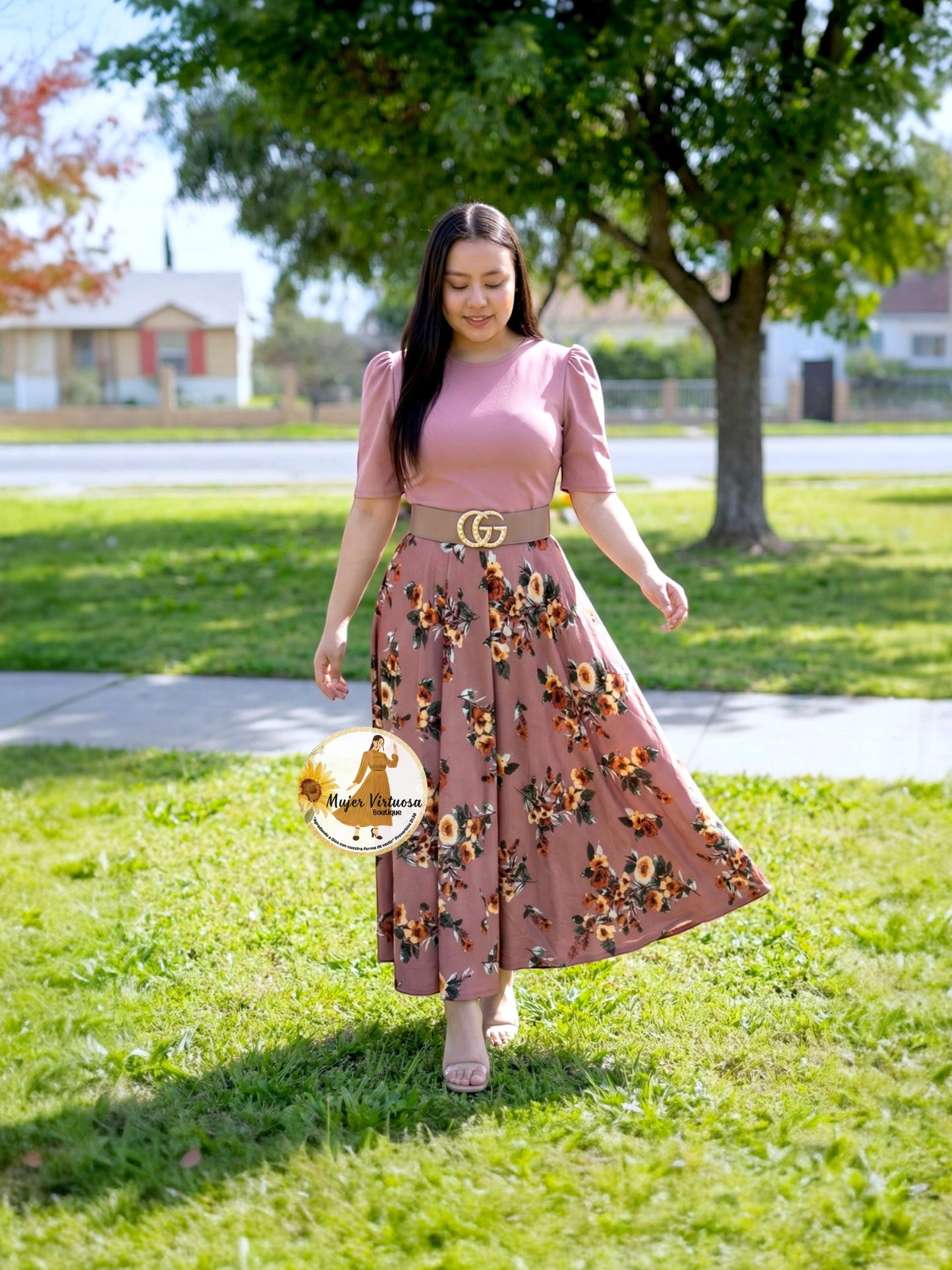 Rosa Viejo Floral Dress