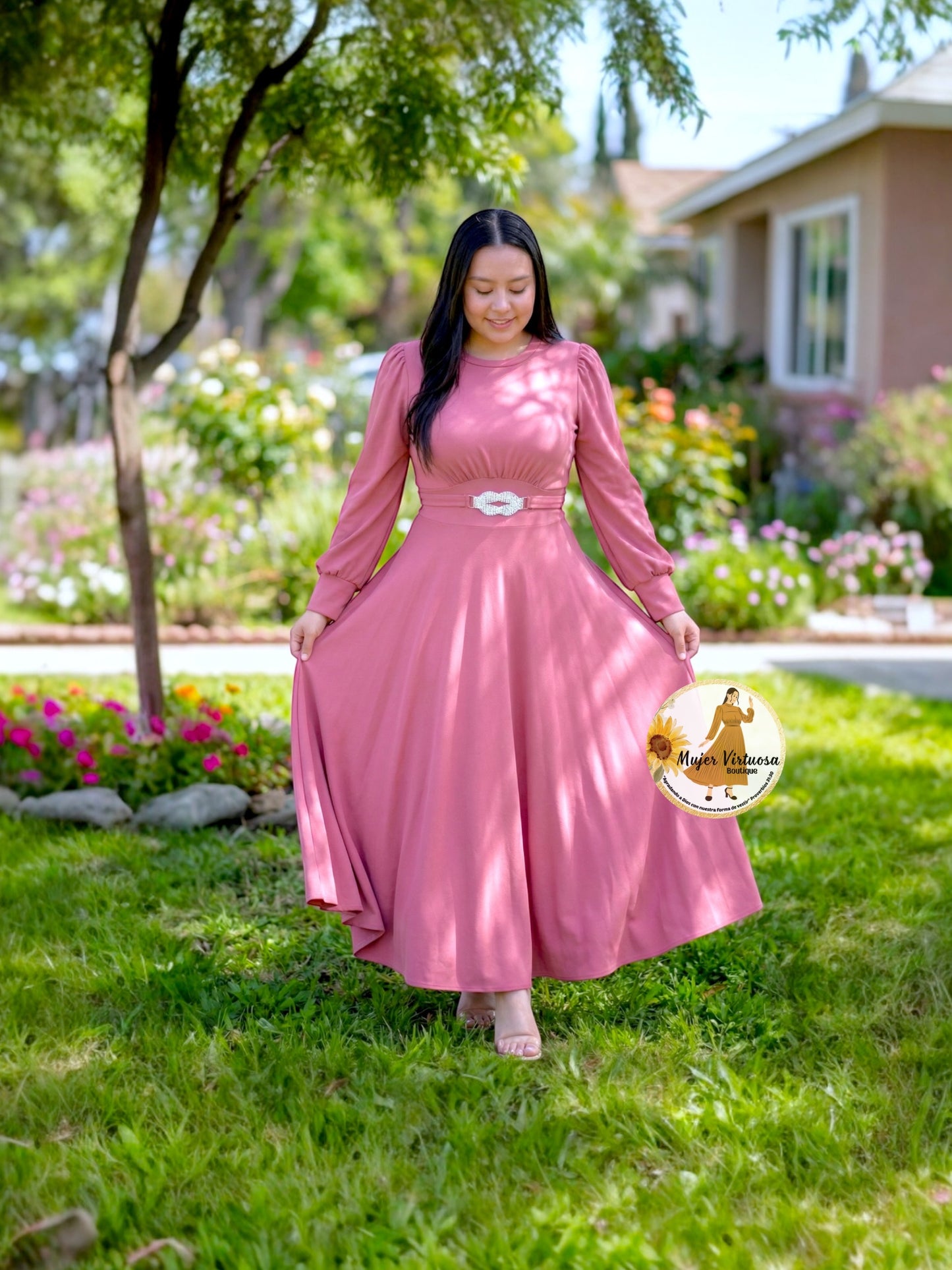 Natasha Rosa Viejo Dress