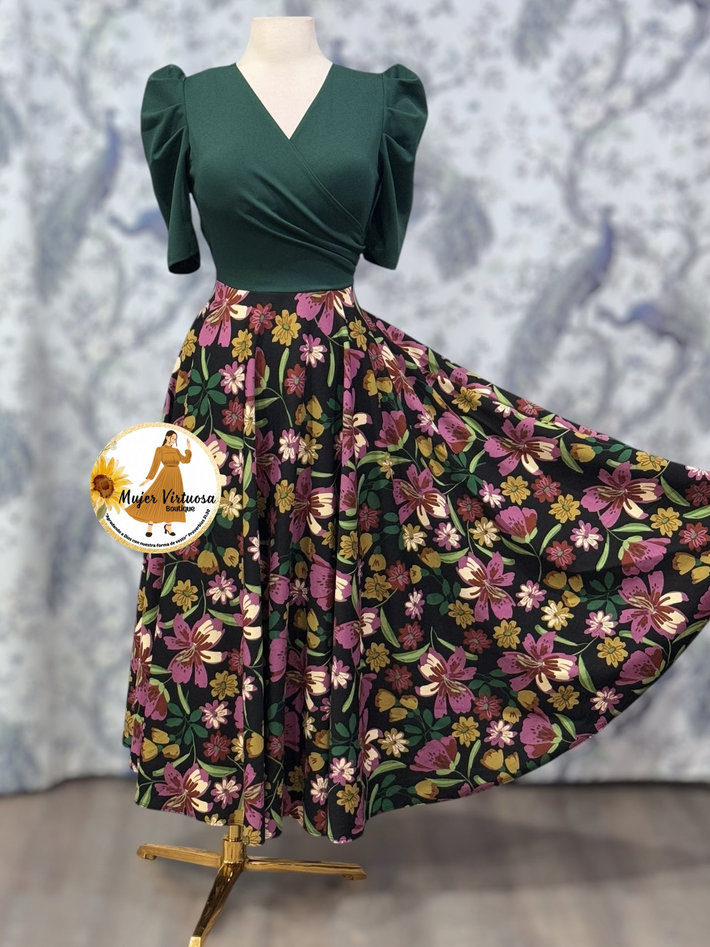 Susan Green Floral Dress