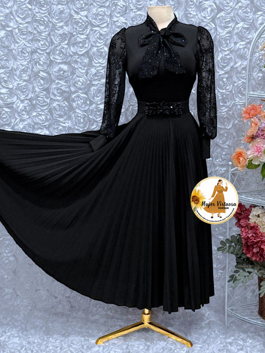 Brenda All Black Dress