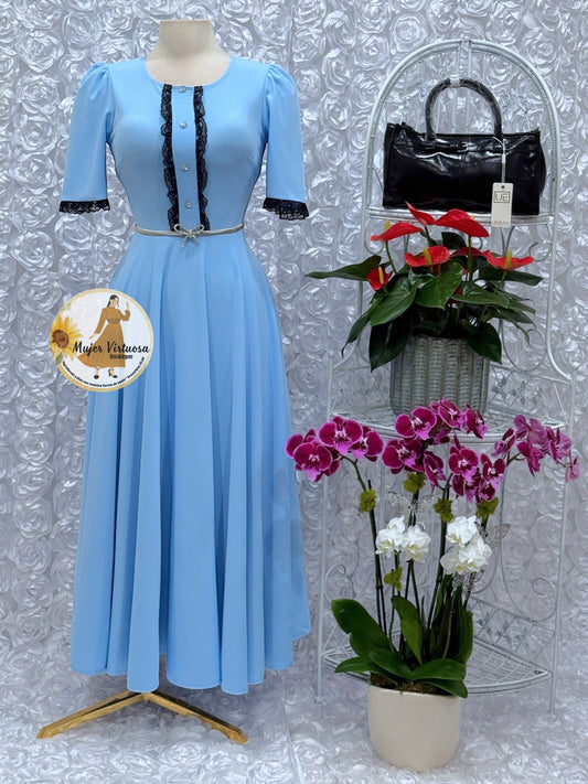 Eleanore Sky Blue Dress