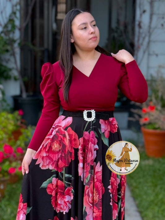 Black Velvet Elastic Belt