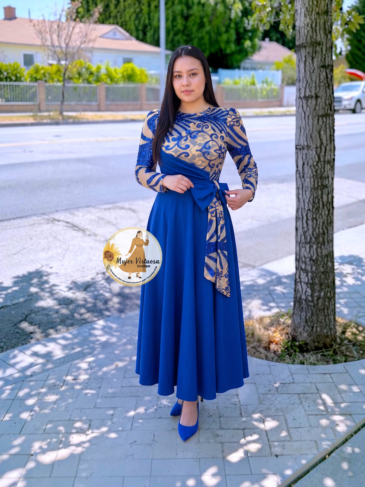Damaris Royal Blue Dress