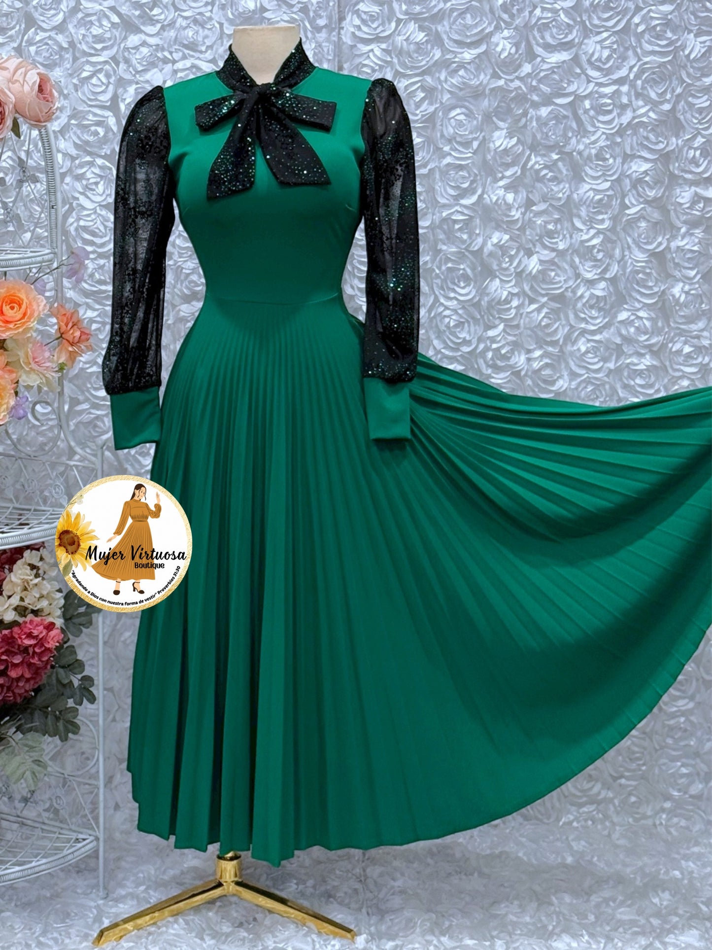 Brenda Kelly Green Dress