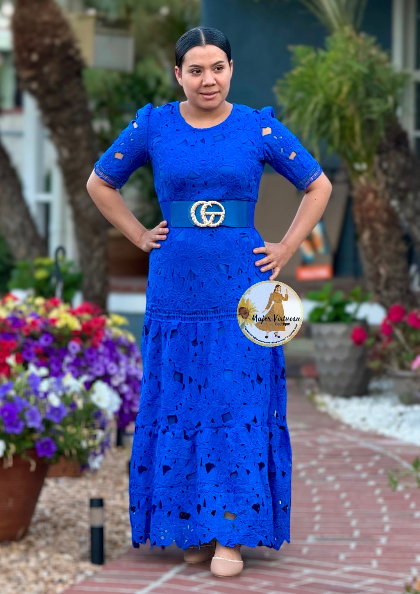 Royal Blue Maxi Summer Dress