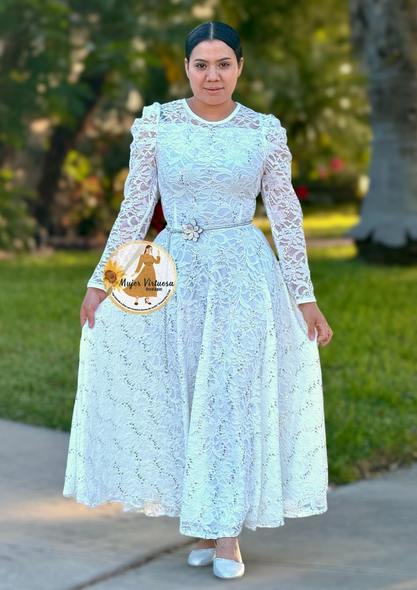 Ophelia White Lace Dress