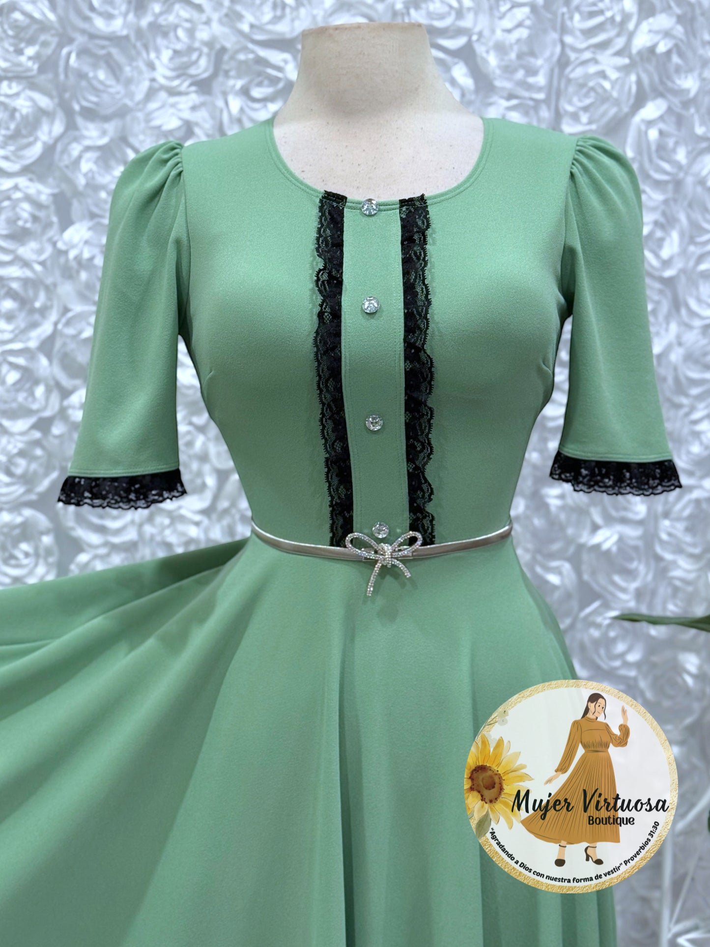 Eleanore Pistacho Dress