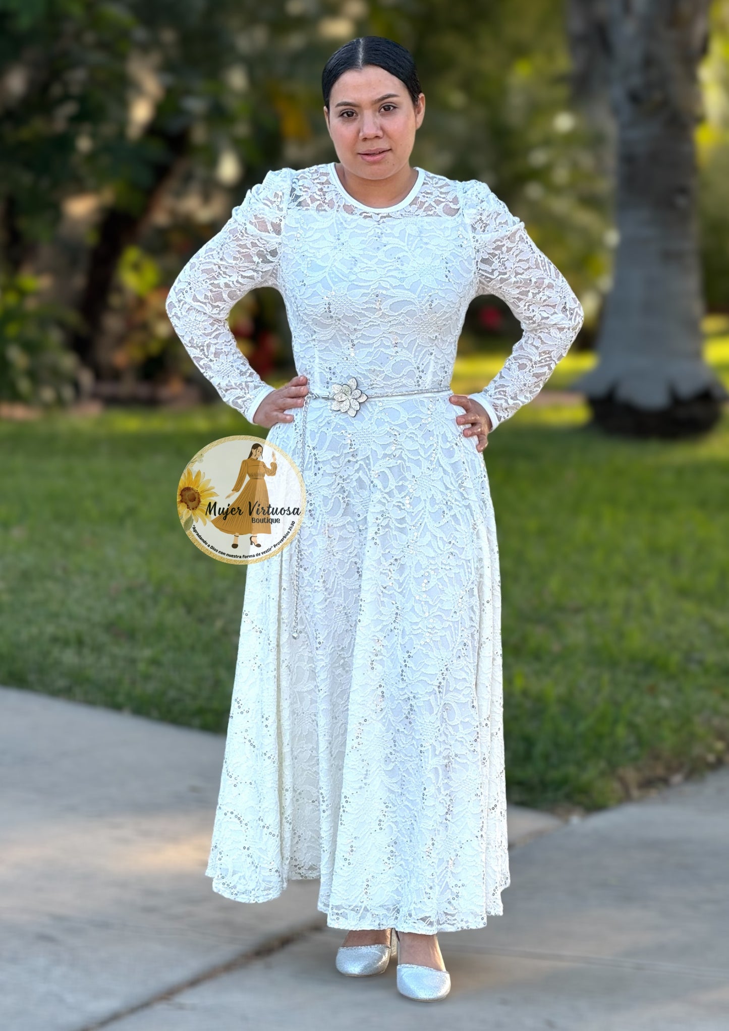 Ophelia White Lace Dress