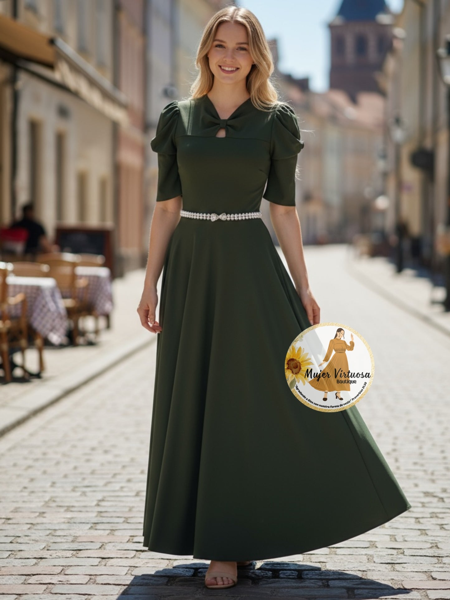 Bianca Olive Green Dress