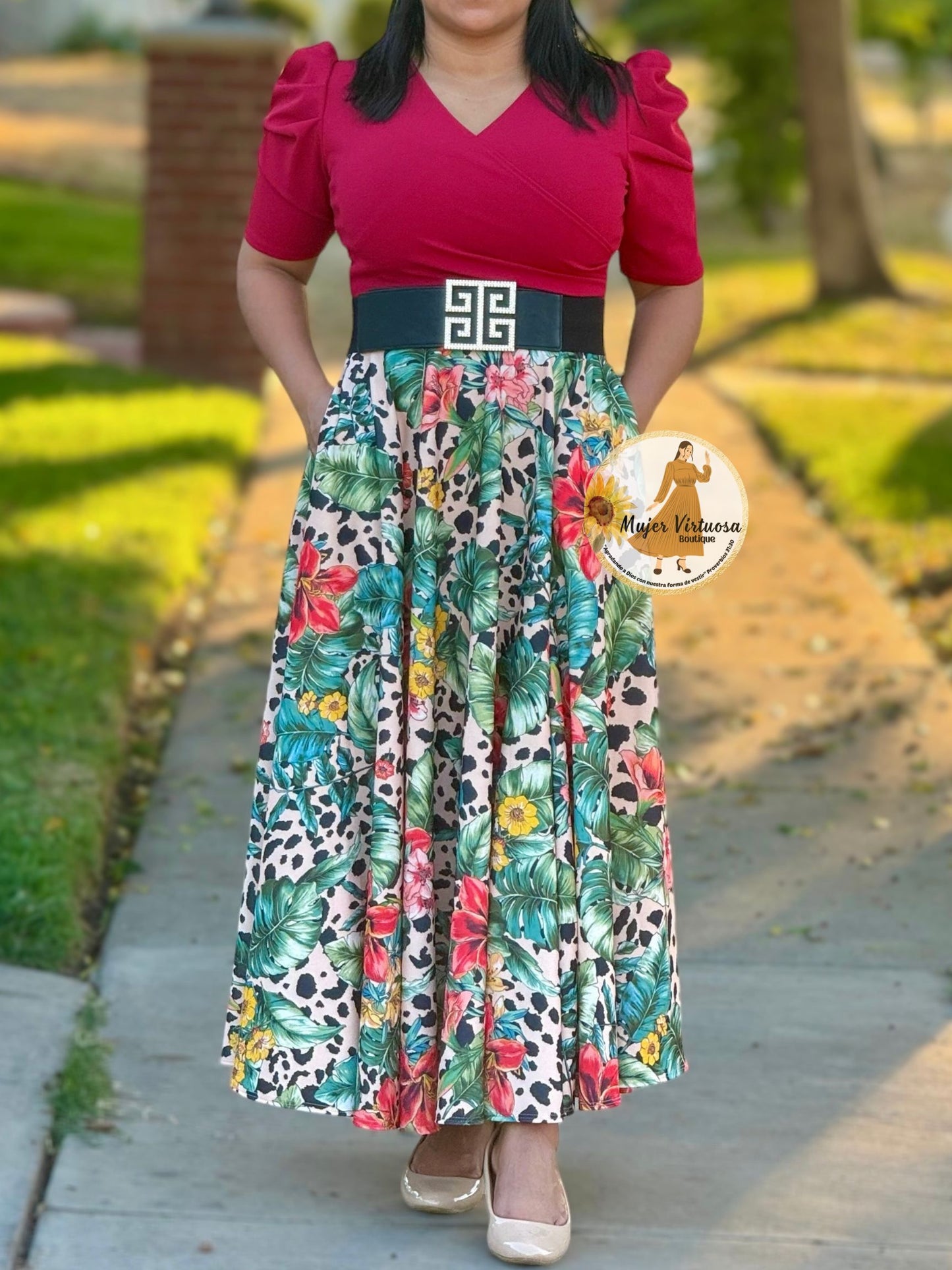 Susan Tropical Maxi Dress